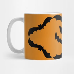 Happy Halloween inside bat layer dark Mug